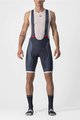 CASTELLI Pantaloni scurți de ciclism cu bretele - COMPETIZIONE KIT - argintiu/albastru