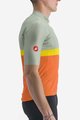 CASTELLI Tricou de ciclism cu mânecă scurtă - A BLOCCO - portocaliu/bordo/verde/galben
