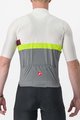 CASTELLI Tricou de ciclism cu mânecă scurtă - A BLOCCO - bordo/gri/galben/fildeş