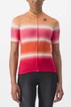 CASTELLI Tricou de ciclism cu mânecă scurtă - DOLCE LADY - roșu/portocaliu