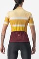 CASTELLI Tricou de ciclism cu mânecă scurtă - DOLCE LADY - galben/bordo