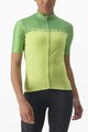 CASTELLI Tricou de ciclism cu mânecă scurtă - VELOCISSIMA LADY - verde/galben