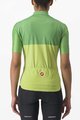 CASTELLI Tricou de ciclism cu mânecă scurtă - VELOCISSIMA LADY - verde/galben