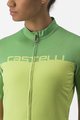 CASTELLI Tricou de ciclism cu mânecă scurtă - VELOCISSIMA LADY - verde/galben
