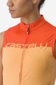 CASTELLI Tricoul de ciclism fără mâneci - VELOCISSIMA LADY - portocaliu