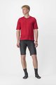 CASTELLI Tricou de ciclism cu mânecă scurtă - TRAIL TECH 2 - roșu