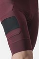 CASTELLI Pantaloni scurți de ciclism cu bretele - UNLIMITED CARGO - bordo