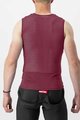 CASTELLI Tricou de ciclism fără mâneci - PRO MESH 2.0 - bordo