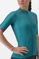 CASTELLI Tricou de ciclism cu mânecă scurtă - PEZZI LADY - verde