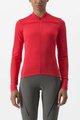 CASTELLI Tricou de ciclism cu mânecă lungă de vară - ANIMA 4 LADY - roșu