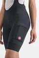 CASTELLI Pantaloni scurți de ciclism cu bretele - UNLIMITED CARGO LADY - negru