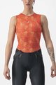 CASTELLI Tricou de ciclism fără mâneci - PRO MESH 4 W LADY - portocaliu