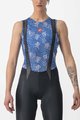 CASTELLI Tricou de ciclism fără mâneci - PRO MESH 4 W LADY - albastru