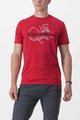 CASTELLI Tricou de ciclism cu mânecă scurtă - FINALE - roșu