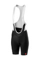 CASTELLI Pantaloni scurți de ciclism cu bretele - VELOCISSIMA LADY - negru