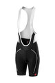 CASTELLI Pantaloni scurți de ciclism cu bretele - VELOCISSIMA LADY - negru/alb