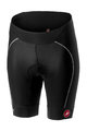 CASTELLI Pantaloni scurți de ciclism fără bretele - VELOCISSIMA LADY - negru/alb