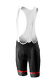 CASTELLI Pantaloni scurți de ciclism cu bretele - VOLO - alb/negru