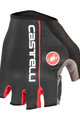 CASTELLI Mănuși de ciclism fără degete - CIRCUITO - negru/roșu