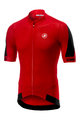 CASTELLI Tricou de ciclism cu mânecă scurtă - VOLATA 2.0 - negru/roșu
