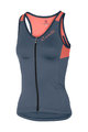 CASTELLI Tricoul de ciclism fără mâneci - SOLARE LADY - albastru/roz