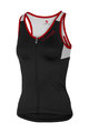 CASTELLI Tricoul de ciclism fără mâneci - SOLARE LADY - negru/alb/roșu