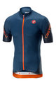 CASTELLI Tricou de ciclism cu mânecă scurtă - ENTRATA 3.0 - albastru/portocaliu