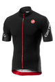 CASTELLI Tricou de ciclism cu mânecă scurtă - ENTRATA 3.0 - negru/roșu