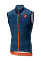 CASTELLI Tricoul de ciclism fără mâneci - ENTRATA 3.0 - albastru/portocaliu
