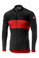 CASTELLI Tricou de ciclism cu mânecă lungă de vară - PROLOGO VI SUMMER - roșu/negru