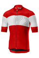CASTELLI Tricou de ciclism cu mânecă scurtă - RUOTA  - roșu/alb