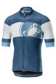 CASTELLI Tricou de ciclism cu mânecă scurtă - RUOTA - albastru/alb