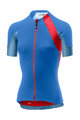 CASTELLI Tricou de ciclism cu mânecă scurtă - SCHEGGIA 2.0 LADY - albastru/roșu