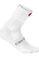 CASTELLI Șosete clasice de ciclism - QUATTRO 9 - alb