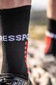COMPRESSPORT Șosete clasice de ciclism - ULTRA TRAIL - negru