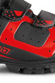 Pantofi de ciclism - CX-3-19 MTB NYLON - roșu/negru