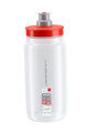 Sticlă de apă pentru ciclism - FLY 550 ml  - roșu/transparent