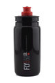 Sticlă de apă pentru ciclism - FLY 550 ml  - negru/roșu
