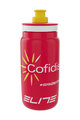 ELITE Sticlă de apă pentru ciclism - FLY COFIDIS 550ml - alb/roșu