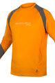 Tricou de ciclism cu mânecă lungă de vară - MT500 BURNER SUMMER - gri/portocaliu