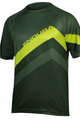 Tricou de ciclism cu mânecă scurtă - SINGLETRACK CORE  - verde/galben
