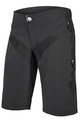 Pantaloni scurți de ciclism fără bretele - SINGLETRACK - negru