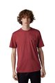 FOX Tricou de ciclism cu mânecă scurtă - HINKLEY PREMIUM - bordo