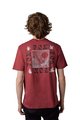 FOX Tricou de ciclism cu mânecă scurtă - HINKLEY PREMIUM - bordo