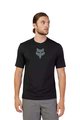 FOX Tricou de ciclism cu mânecă scurtă - RANGER LAB HEAD - negru
