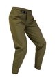 FOX Pantaloni de ciclism lungi fără bretele - RANGER 2.5L WATER - verde