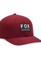 FOX Șapcă de ciclism - NON STOP TECH FLEXFIT - bordo
