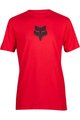 FOX Tricou de ciclism cu mânecă scurtă - FOX HEAD PREMIUM - roșu