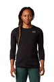 FOX Tricou de ciclism cu mânecă scurtă - RANGER 3/4 LADY - negru