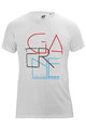 GAERNE Tricou de ciclism cu mânecă scurtă - AT YOUR FEET  - alb